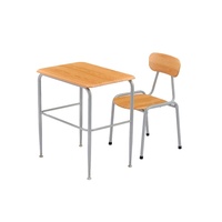 Ensemble de mobilier scolaire ZOIFUN, chaise et bureau de classe, haute qualité, pour écoles primaires