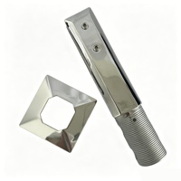 Support de fixation carré en acier inoxydable 2205 sans cadre pour clôture de piscine et garde-corps en verre, fourni directement par l'usine