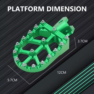 Repose-pieds universels en acier inoxydable pour moto CNC KX KLX 50-125cc BT200X Mini Bike SSR Apollo RFZ TaoTao Lifan Kayo Coolster - Product Image 1