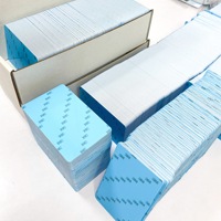 Vente directe d'usine, carte adhésive bleue 3M, 0,5 mm, imprimante de badges, étiquette nominative spéciale, patch de travail, carte d'identité PVC blanche, communication NFC
