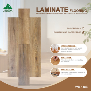 Plancher <span class=keywords><strong>stratifié</strong></span> moderne en HDF résistant à l'eau AC4, finition brillante, couleur prune, pour appartement - Product Image 1