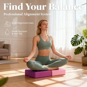 Bloque <span class=keywords><strong>de</strong></span> Espuma <span class=keywords><strong>de</strong></span> Alta Densidad Antideslizante y Ecológico para Práctica <span class=keywords><strong>de</strong></span> <span class=keywords><strong>Yoga</strong></span> y Danza, para Niños Principiantes, Material EVA, Diseño Minimalista - Product Image 3