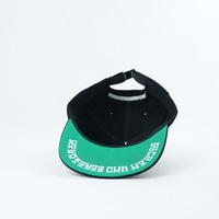 Casquette Snapback non structurée à 5 panneaux en coton avec logo personnalisé et patch tissé, ajustable, pour sports d'hiver, activités de plein air et voyages