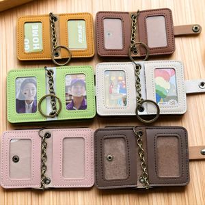 Fashionable PU Leather Photo Frame Keychain Portable Picture Holder and <b>Key</b> <b>Ring</b> <b>Bag</b> Charm DIY Photo Pendant Gift for Lovers - Product Image 1