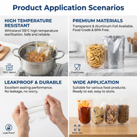 Impression personnalisée 121 ° Sachet Doypack refermable à haute barrière en polyéthylène (PE) de qualité alimentaire pour repas prêts à consommer et friandises pour animaux de compagnie