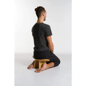 2022 New Arrival bằng gỗ quỳ Ergonomic Yoga ghế tre tự nhiên Thiền ghế