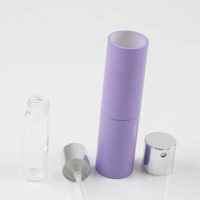 Flacon pulvérisateur de parfum de 5 ml avec pompe, flacon cosmétique vide en plastique avec marquage à chaud, compatible avec les parfums, les huiles essentielles et les diffuseurs de roseaux