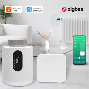 Valvola Termostatica <span class=keywords><strong>per</strong></span> Radiatore TRV Smart Tuya 2025 con Zigbee Nuovo Design Flessibile e Funzione di Risparmio Energetico - Product Image 2