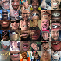 Grillz Moissanite en Argent Plaqué Or, Style Hip-Hop, Sertis à la Main, Pavé Nid d'Abeille, pour Dents