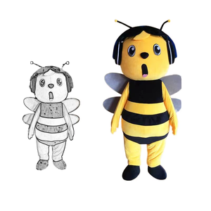Uyeah Moq 1 PC Hot Bán Phim Hoạt Hình Bee Mascot Động Vật Người Lớn Đi Bộ Nhân Vật Sang Trọng Maya Bee Mascot Trang Phục Cho Người Lớn - Product Image 1