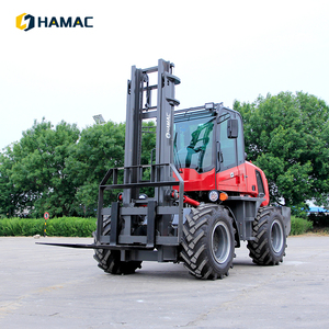 Chariot élévateur articulé hydraulique tout-terrain de haute qualité 3,5T 4x4 diesel à petit rayon de braquage pour tous les terrains accidentés - Product Image 3