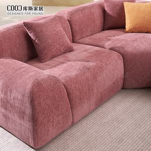 佛山工場真空パック圧縮L形骨なしソファセットモジュラー断面式ソファ深い座席付き - Product Image 4