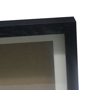 אהדה מתנות כלב צווארון זיכרון מסגרת 8*8 שחור כלב זיכרון תמונה מסגרת MDF או עץ כלב תמונה מסגרות עם צווארון - Product Image 5