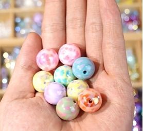 DIY Handmade Materials Leopard-Print Lucite Straight-Hole Loose Beads for <b>Bracelets</b> and Mobile <b>Phone</b> Chains Accessories - Product Image 4