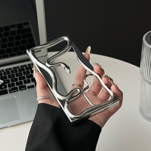Étui de té<span class=keywords><strong>l</strong></span>éphone en TPU souple respirant et creux pour S22/S23/S24/S25 Ultra, refroidissement par rayonnement thermique, serpent 3D - Product Image 3