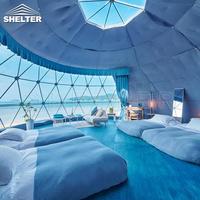Dôme géodésique de luxe pour glamping en PVC, 5m/6m/7m/8m, pour hôtel ou maison, en vente
