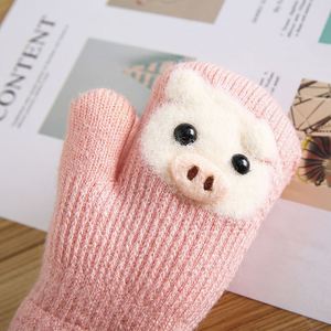 Gants pour enfants en polaire doublés et rembourrés pour l'automne et l'hiver, pour bébés garçons et filles de 1 à 3 ans, chauds et résistants au froid, avec motif de dessin animé - Product Image 4