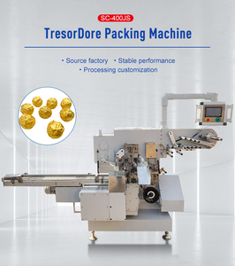 Machine d'emballage pour chocolat aux noisettes, <span class=keywords><strong>ferrero</strong></span> Roche, chocolat Tresor Dore, chocolat premium enrobé - Product Image 4