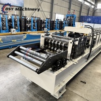 Línea de Producción Automática de Alta Velocidad BSY para la Fabricación de Placas de Acero con Patrón Antideslizante, Máquina de Conformado de Rollos para Tableros de Andamios