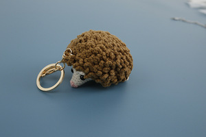Tricotage fait main tricoté Amigurumi Crochet jouets Crochet fil Animal jouet poupée petit hérisson peluche Animal <span class=keywords><strong>porte</strong></span>-clés - Product Image 2