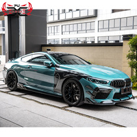 Lèvre de pare-chocs avant en fibre de carbone sèche style CM pour BMW M8 F91 F92 F93, finition brillante, ajustement parfait, kit carrosserie de mise à niveau, accessoires automobiles, vente en gros