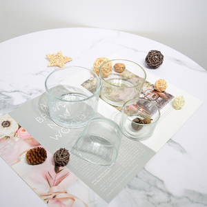 Kích Thước Tùy Chỉnh Rõ Ràng <span class=keywords><strong>Glass</strong></span> Bowl Nến <span class=keywords><strong>Jar</strong></span> Trong Số Lượng Lớn Nóng Bán Container Chum Cho Nến - Product Image 3