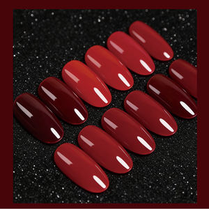 Esmalte de <span class=keywords><strong>Uñas</strong></span> Profesional al por Mayor, Juego de Color Rojo de 15 ml, con Purpurina, Larga Duración, <span class=keywords><strong>Semipermanente</strong></span>, Esmalte de Gel UV - Product Image 5