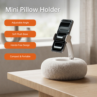 Support de téléphone et tablette flexible à 360 degrés réglable avec design confortable en peluche pour une visualisation mains libres sur lit, canapé, bureau