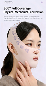 Masque de lifting facial élastique et respirant en V pour le soin du double menton, l'amincissement du visage et le soutien des plis nasogéniens - Product Image 4