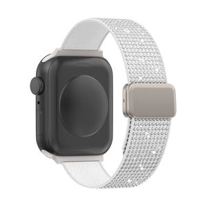 Coolyep alta calidad transpirable magnético hebilla <span class=keywords><strong>de</strong></span> acero inoxidable trenzado Nylon 20mm 22mm correa <span class=keywords><strong>de</strong></span> reloj inteligente para Apple Watch brazalete - Product Image 1