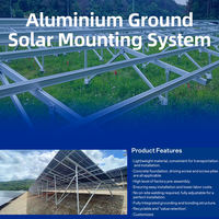 Système de montage au sol pour panneaux solaires, résistant aux vents et aux neiges, galvanisé à chaud en zinc-aluminium-magnésium, garantie 25 ans