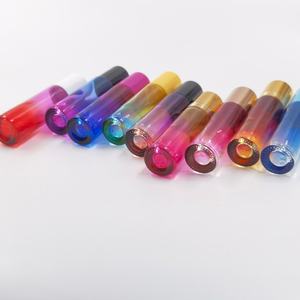Vente en gros de flacons roll-on en verre vides colorés de 10 ml, 5 ml, 6 ml, 8 ml, 10 ml, ambrés, bleus, transparents, mini flacons roll-on ambrés pour parfum - Product Image 3