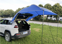 Tente arrière de voiture portable tente latérale de voiture tente de camping en plein air multi-personnes pare-soleil anti-pluie pergola abri de voiture en gros