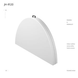 <span class=keywords><strong>Mesa</strong></span> <span class=keywords><strong>Plegable</strong></span> <span class=keywords><strong>Redonda</strong></span> de Plástico Blanca de <span class=keywords><strong>180</strong></span> <span class=keywords><strong>cm</strong></span> (5 pies) para Eventos, 10 Personas, 60 Personas, 6 pies, Venta al por Mayor Barata - Product Image 5