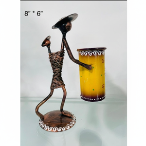 Artesanía Metálica, Decoración del Hogar, Adorno Decorativo de Mesa, Pieza Decorativa Hecha a Mano, Componentes Metálicos Cortados y Moldeados a Mano, Recubiertos con Polvo, Estilo Art Deco, Diwali - Product Image 1