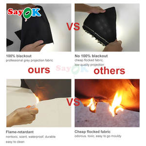 Carpa de <span class=keywords><strong>Cine</strong></span> Portátil Resistente al Viento Sayok, Domo de Planetario Inflable para Educación Escolar - Product Image 4