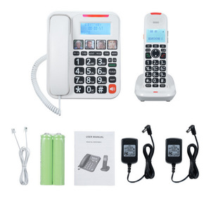 D2015TAM Téléphone Combo <span class=keywords><strong>DECT</strong></span> avec Répondeur pour Maison et Bureau. Téléphone <span class=keywords><strong>Filaire</strong></span> avec 1 Combiné sans Fil - Product Image 4
