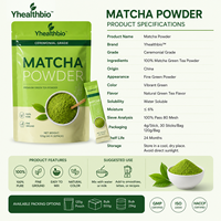 Poudre de Matcha Cérémonial Fine, Thé Vert Japonais en Poudre pour Latte, Boissons, Boulangerie, Vente en Gros en Vrac pour Usines