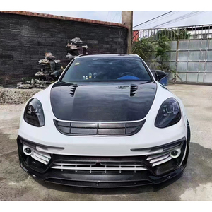 Kit carrosserie pour Panamera 971 : modification et amélioration du pare-chocs avant, lèvre avant en fibre de carbone, garde-boue, années 2017-2023 - Product Image 2
