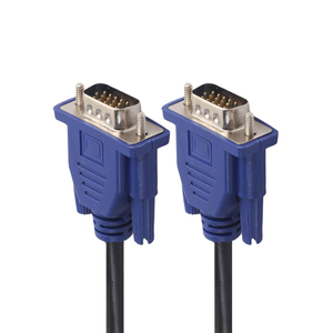 Cabo vga para vga, macho para macho, monitor <span class=keywords><strong>coaxial</strong></span> de vídeo com núcleos de ferrite, conectores banhados a ouro