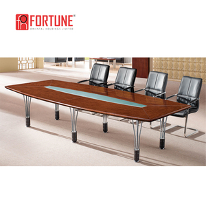 Boat Shape 10 <strong>15</strong> <strong>Person</strong> Middle Heavy <strong>Conference</strong> Meeting <strong>Table</strong> - Product Image 6