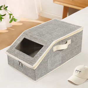 Transparent Window Foldable Baseball Cap Storage <b>Box</b> - Product Image 2