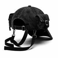 Casquette de baseball multi-poches de style cyberpunk, streetwear Harajuku, darkwear, équipement tactique, de qualité supérieure