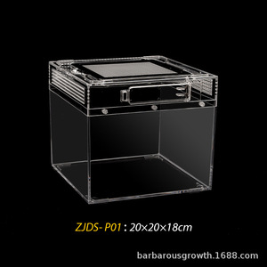 Premium Dayanıklı Şeffaf Çevre Dostu Sürüngen Yetiştirme Teraryumu Yüksek Geçirgenlikli PC Yılanlar ve Kertenkeleler için Silindir Şeklinde Yetiştirme Kabı - Product Image 5