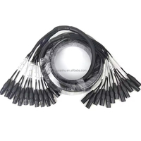 Câble audio XLR ABCCABLS avec gaine en PVC, transmission optique multicanal, ligne de signal pour l'éclairage de scène