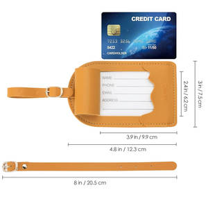 Étiquette de bagage en cuir pour valises, étiquettes de voyage de qualité supérieure, personnalisées, étiquettes de bagage en cuir sur mesure - Product Image 6