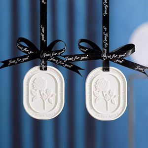 Ambientador de yeso aromático blanco personalizado al por mayor, sin fuego, con aceites esenciales de marca para aromaterapia - Product Image 3