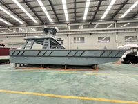 Bateau de débarquement de 14 m en aluminium, bateau de travail ultime à double pont, bateau de débarquement à vendre