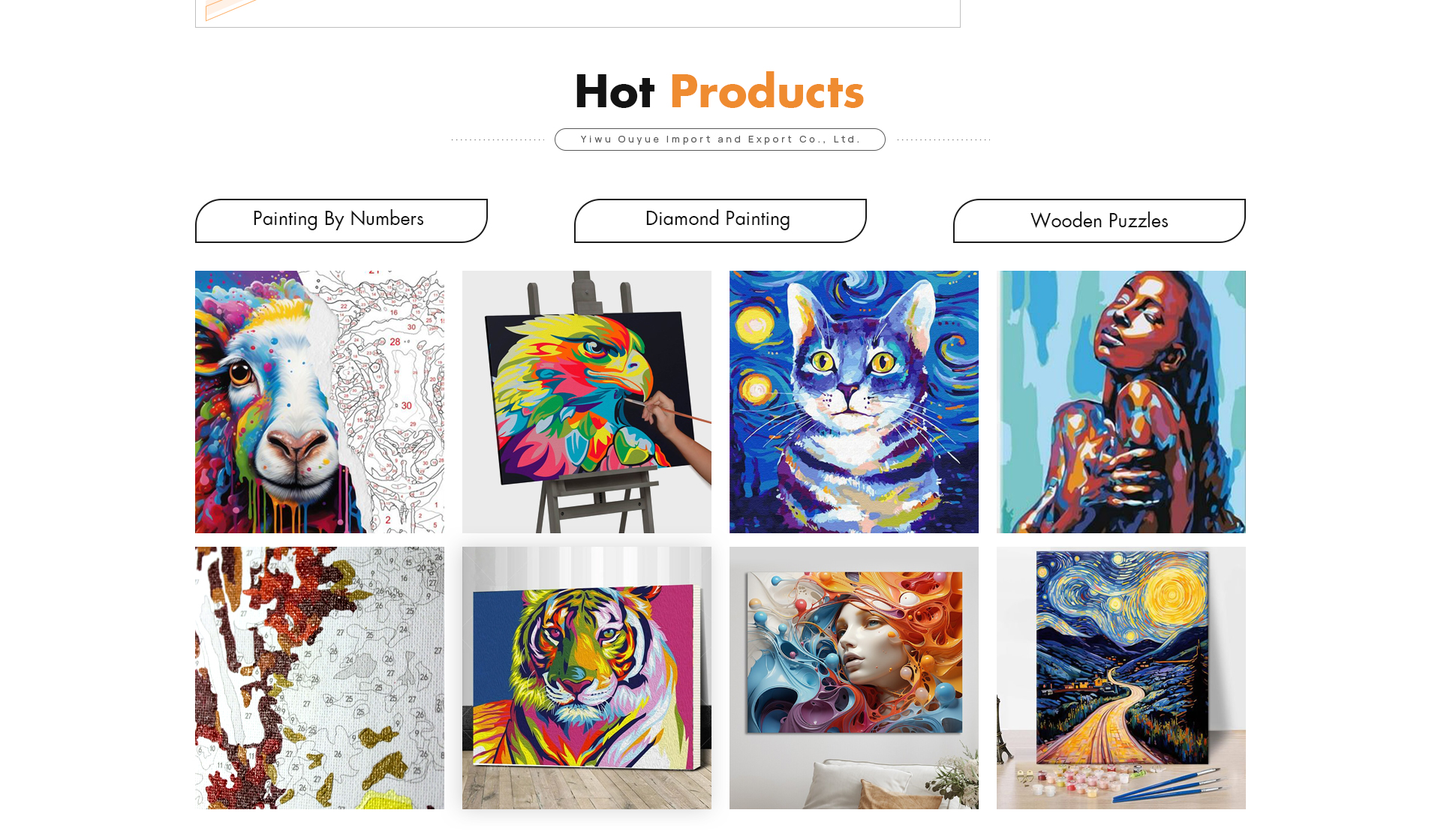 Yiwu Oyue Imp. & Exp. Co., Ltd. - Painting By Numbers, Diamond Painting