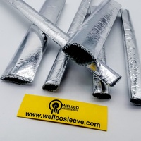 Gaine de protection thermique réfléchissante en aluminium et fibre de verre KEBAO AFS pour câbles, gestion de la sécurité des fils, certifiée ROHS/REACH